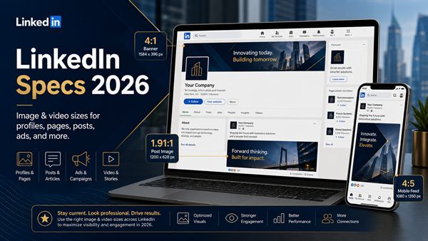 LinkedIn Image & Video Specs: Complete Guide for 2026